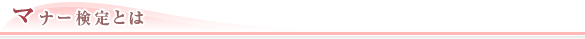 マナー検定とは